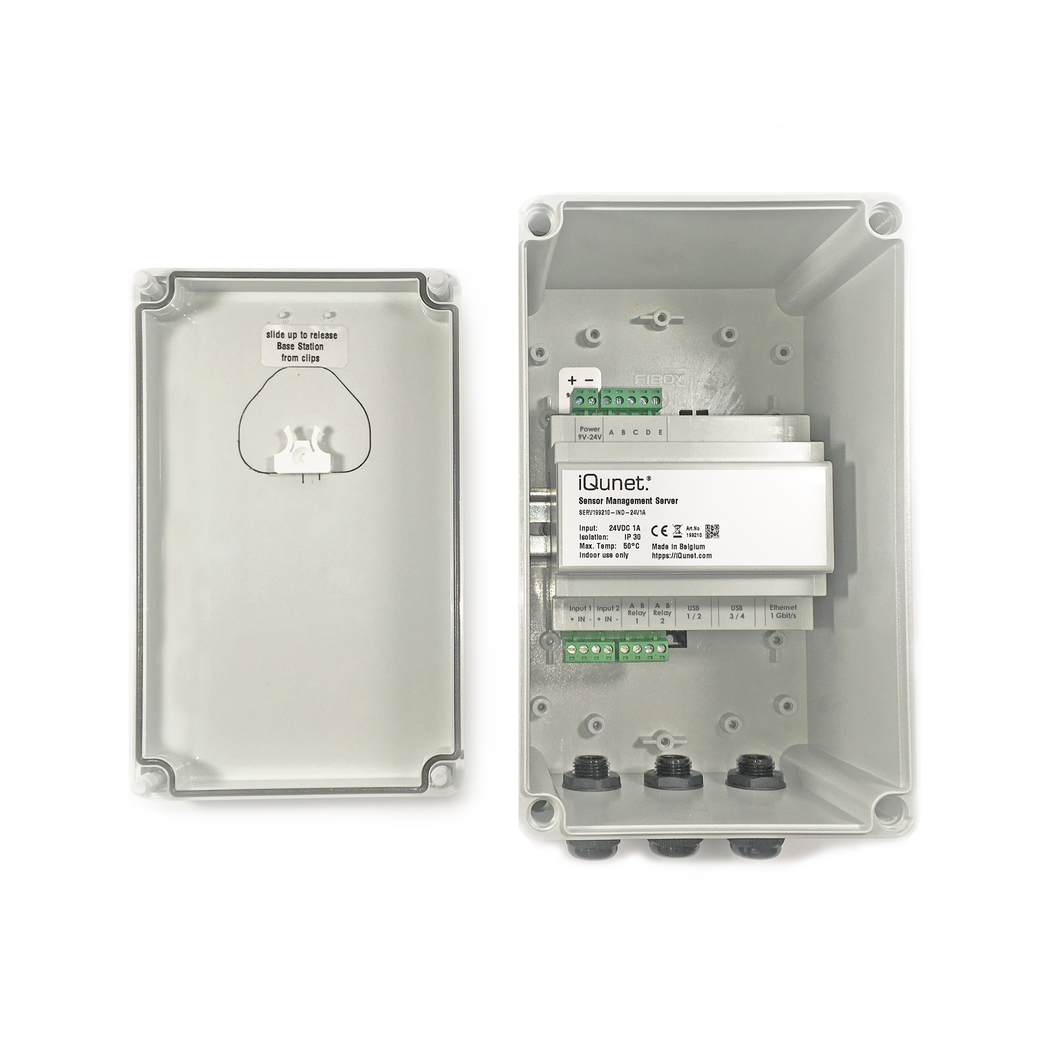 24 V server box, DC input