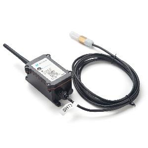 Temperature and humidity sensor with a separate cabled probe