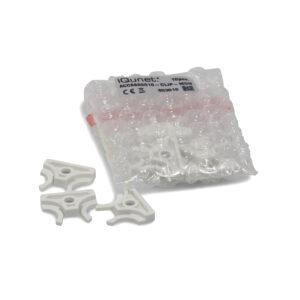 plastic bag containing 10 Clips for wall mounting of the sensors