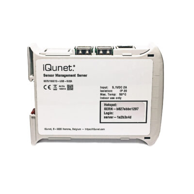 Front view of the New Generation Industrial 5.1V Powered iQunet Server