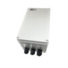 Front view of the closed IP67 Server Box with 5V iQunet Server